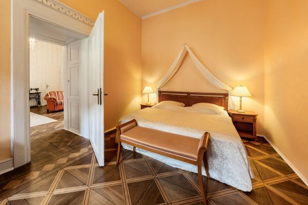 Suite Prinz Heinrich - Schlafzimmer des Hotel Wasserschloss Westerburg